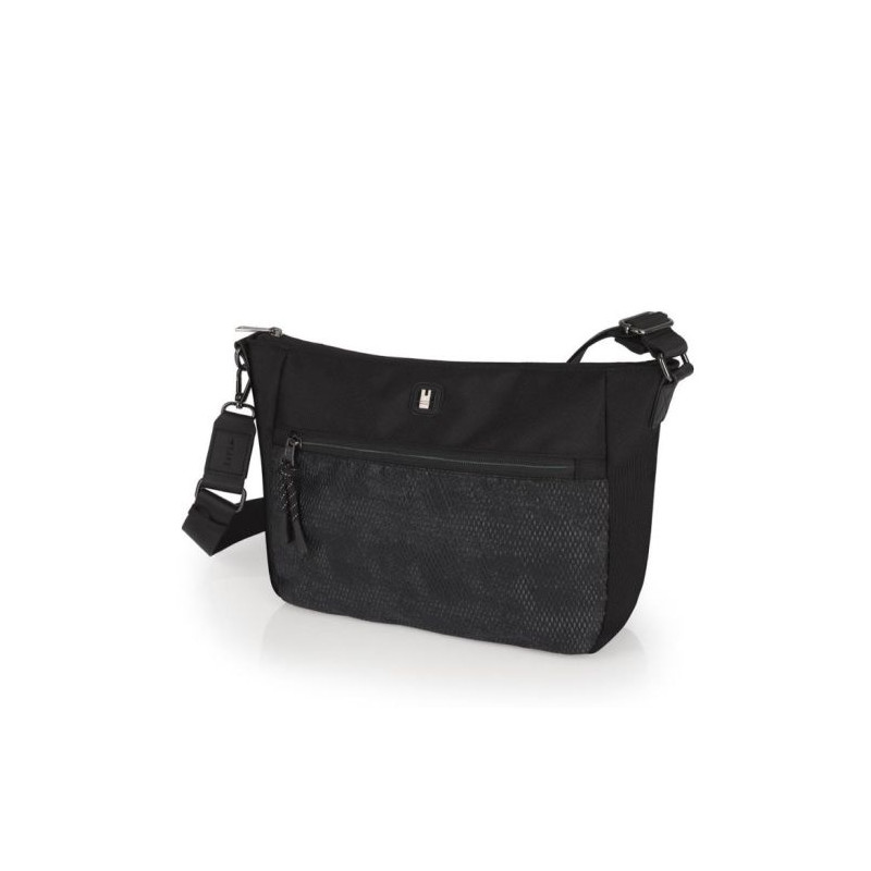 Gabol Zenit női táska, 35x22x9 cm,  poliészter, fekete