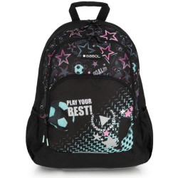 A Gabol Stellar hátizsák egy csajos mintájú, sötét színű hátizsák, amely ideális iskolatáska lehet kisiskolás lányok számára.
