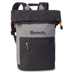 A Bench laptophátizsák egy 15,6"-os laptopokhoz tervezett szürke rolltop hátizsák.