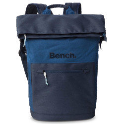 A Bench laptophátizsák egy 15,6"-os laptopokhoz tervezett kék színű rolltop hátizsák.